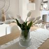 Faux white quality faux tulip stem