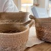 A set of 3 woven baskets with handles - Image 3