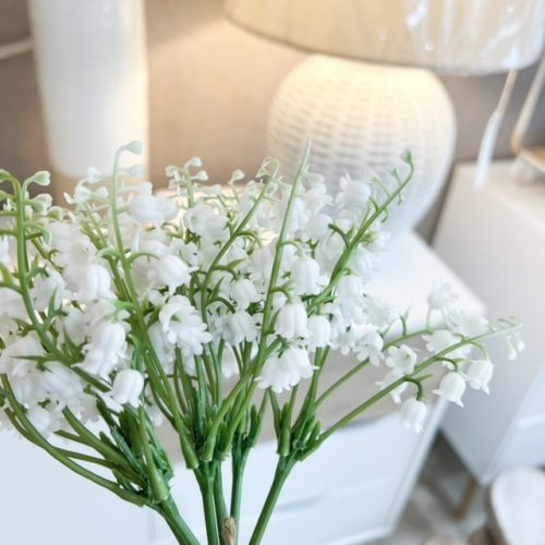 Bunch of faux Lily of the valley stems - Image 2