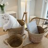 A set of 3 woven baskets with handles - Image 2