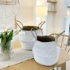 White belly baskets in medium and large