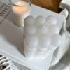 Tall white bubble candle - Image 2