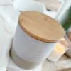 Half glazed lidded jar - Image 3