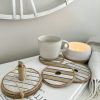 Rustic coastal style wooden coasters