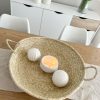 Huge woven palm tray with handles - Image 2