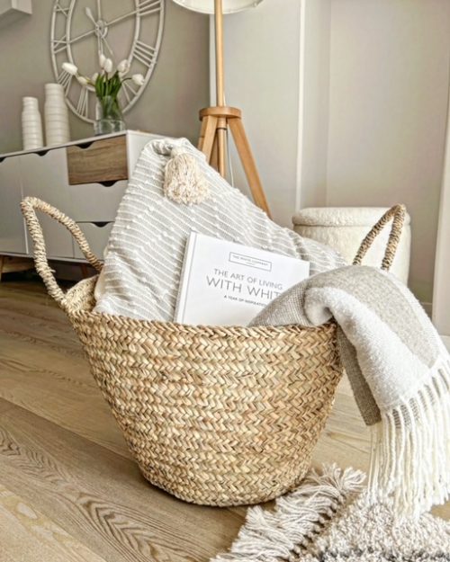 Very large handled basket