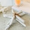 Set 3 decorative white star fish wrapped in string - Image 3