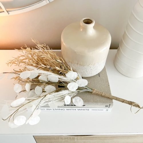 Faux bouquet of warm natural faux stems - Image 2