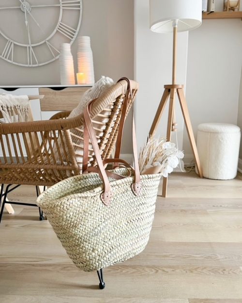 French woven shopper basket - Image 3