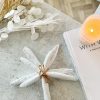 Set 3 decorative white star fish wrapped in string - Image 2