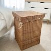 Scalloped edge rattan lidded basket - Image 3