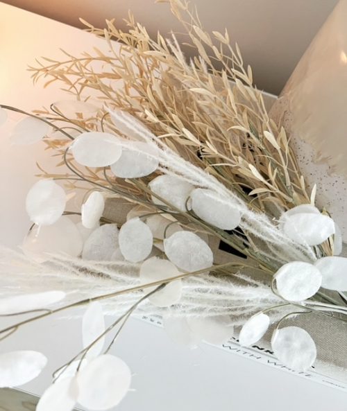 Faux bouquet of warm natural faux stems - Image 3