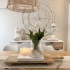 Beautiful beige and white stripe vase - Image 5