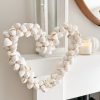 Beautiful shell heart wreath