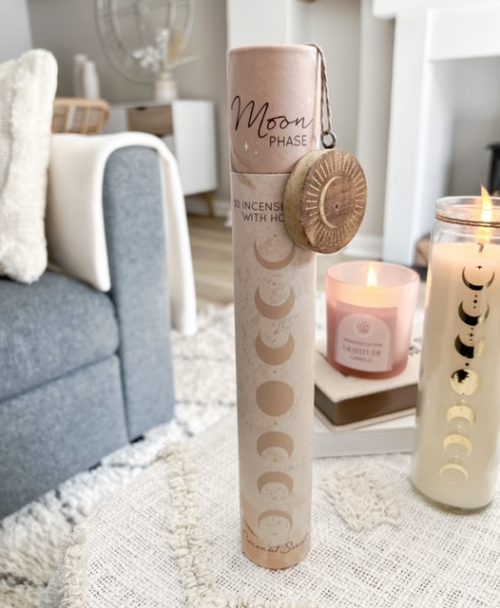 Moon phase incense sticks and wooden holder - Image 3