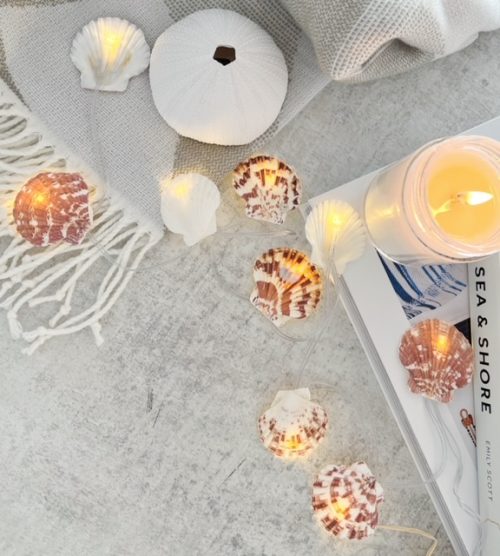 Pretty LED light up shell garland