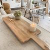 Very large mango wood grazing board with handle