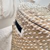 Stunning seagrass lidded hamper basket - Image 4
