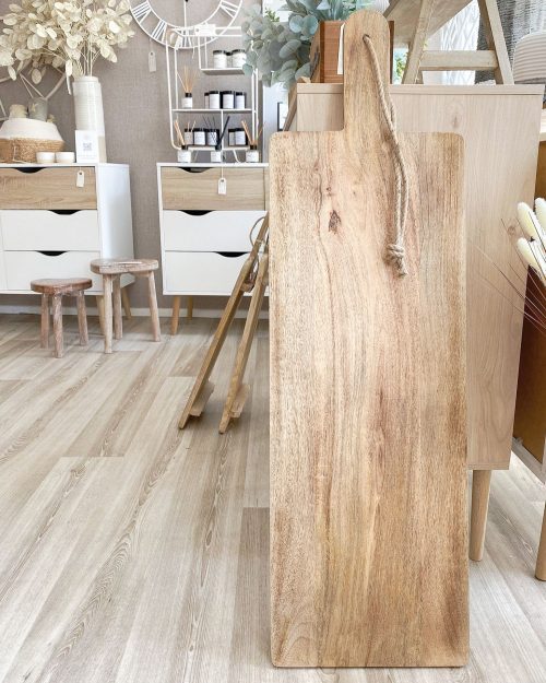 Extra large mango wood grazing board with handle