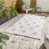 Falmouth Star outdoor rug - Cream & Grey - 3 sizes