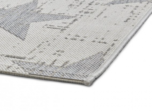 Falmouth Star outdoor rug - Cream & Grey - 3 sizes - Image 3