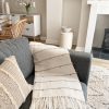 Natural woven bobble throw - Image 3