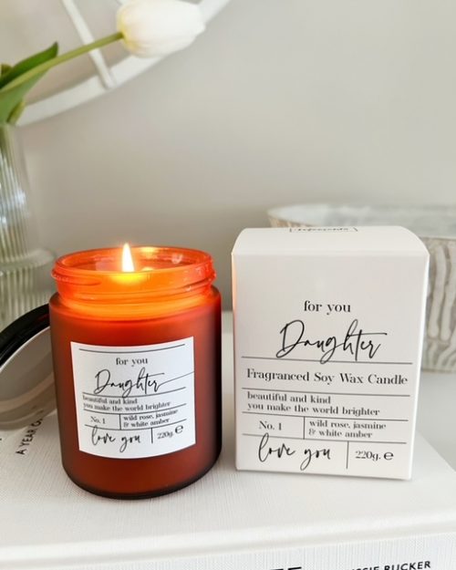 Soy wax boxed 'Daughter' candle - Image 2