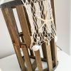 Lobster pot lamp with natural shade - Image 4