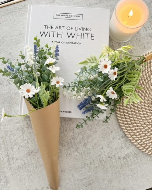 Prettiest 'wild flower' wrapped bunch of faux flowers - Image 3