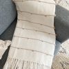 Natural woven bobble throw - Image 2