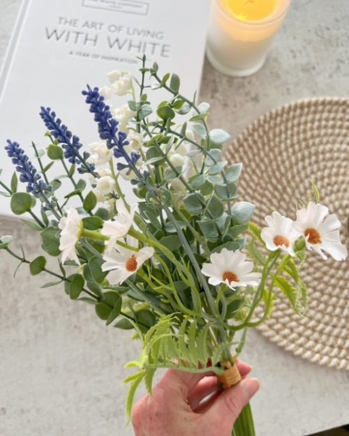 Prettiest 'wild flower' wrapped bunch of faux flowers - Image 2