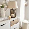 Lobster pot lamp with natural shade - Image 2