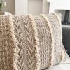 Tufted oatmeal textured cushion - Image 2