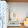 Cream Nordic oval vase