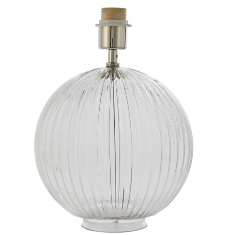 Stunning large ribbed glass lamp - 2 shade options - Image 2