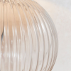 Stunning large ribbed glass lamp - 2 shade options - Image 3