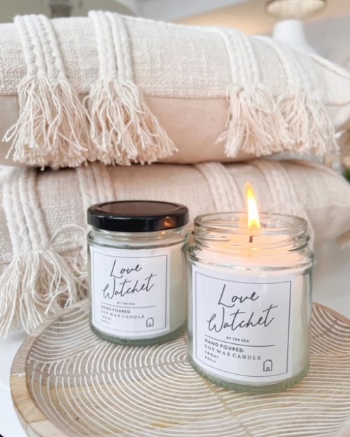 'Love Watchet' soy wax candle - Image 2