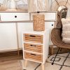 Scandi 3 drawer side table