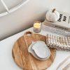 Rustic round wooden board with handle - Image 2