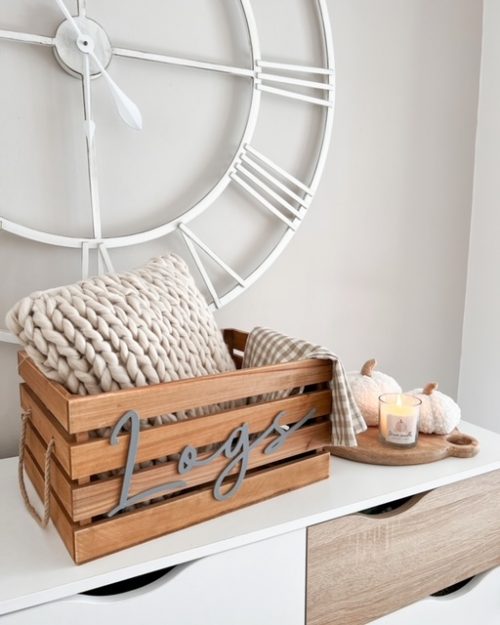 Decorative log crate - Image 2