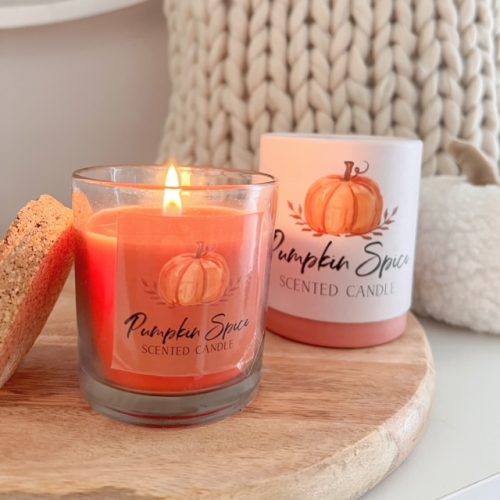 Pumpkin spice boxed candle