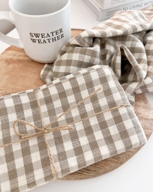 Set 4 gingham napkins - Image 3