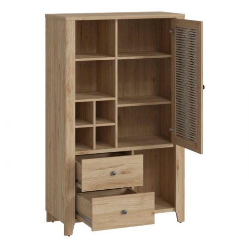 Cestino display cabinet -1 door with 2 drawers - Image 2