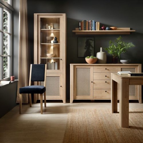 Cestino display cabinet -1 door with 2 drawers - Image 3