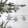Set of 5 hanging Nordic paper stars