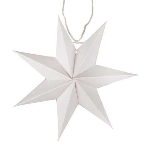 Set of 5 hanging Nordic paper stars - Image 2