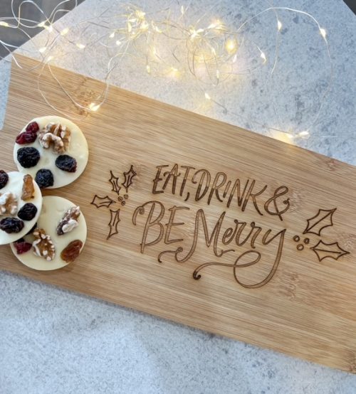 Eat drink & be merry wooden board - Image 2