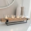 Decorative wooden votive candle display - Image 3