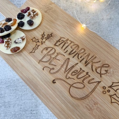 Eat drink & be merry wooden board - Image 4