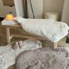 Faux fur luxury sheep skin style rug - 3 colour tones available